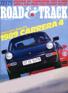 ROAD & TRACK 1988 NOV - PORSCHE SPECIAL, SNOW TEST